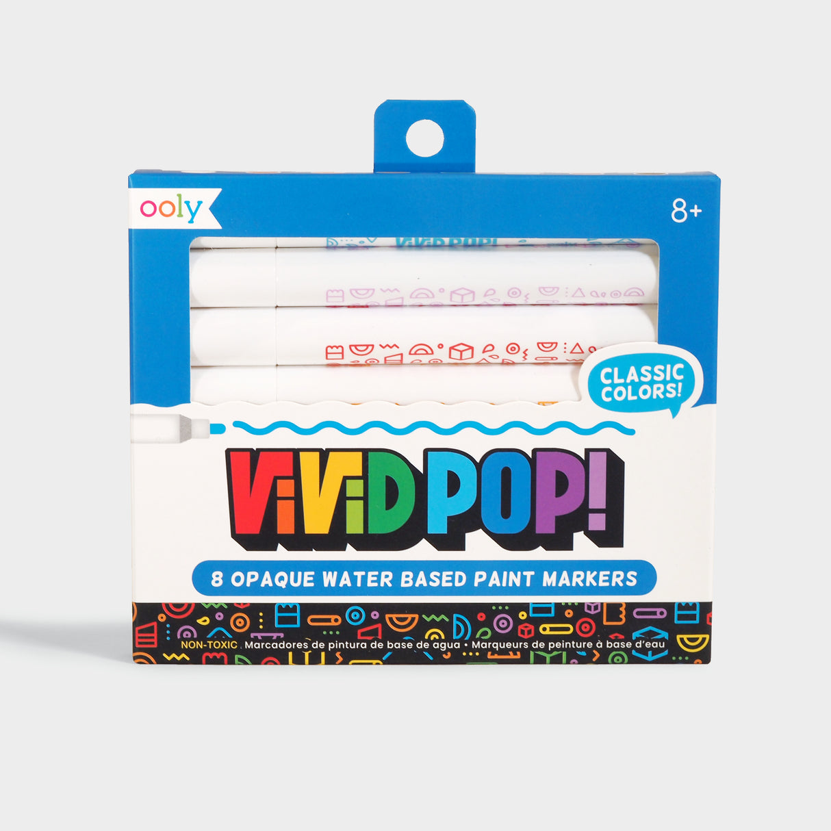 Vivid Pop! Water-Based Paint Markers: Classic Set of 8