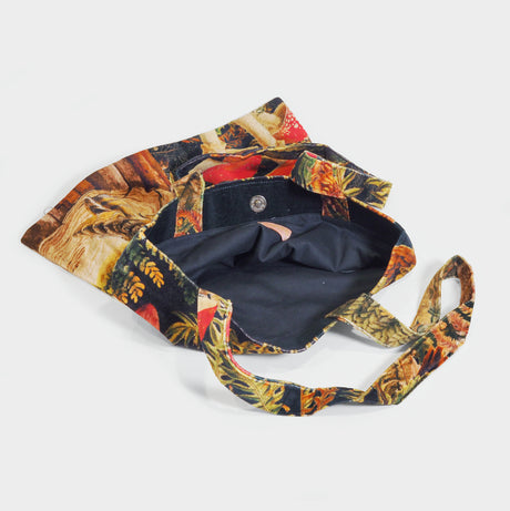 Wild Woodland Owl Velvet Tote Bag