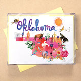 California Watercolor Map Boxed Card Set