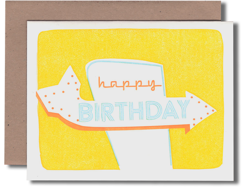 Signage Yellow Bday