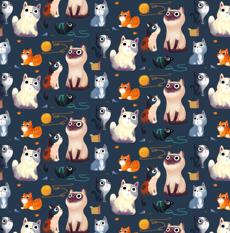 Cat Gift Wrap Sheet
