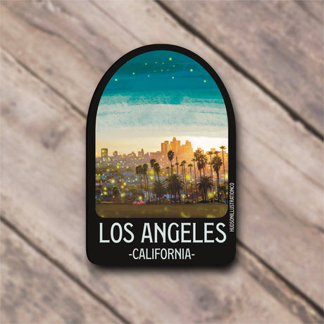 Waterproof Vinyl Sticker - Los Angeles California
