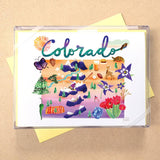 California Watercolor Map Boxed Card Set