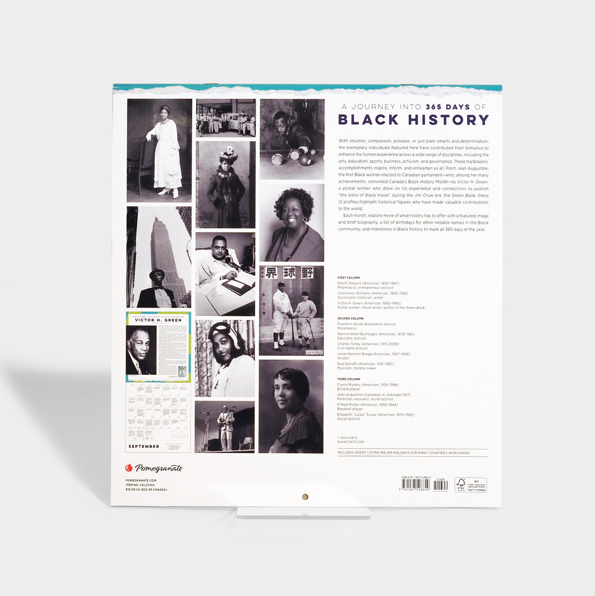 A Journey into 365 Days of Black History 2025 Wall Calendar