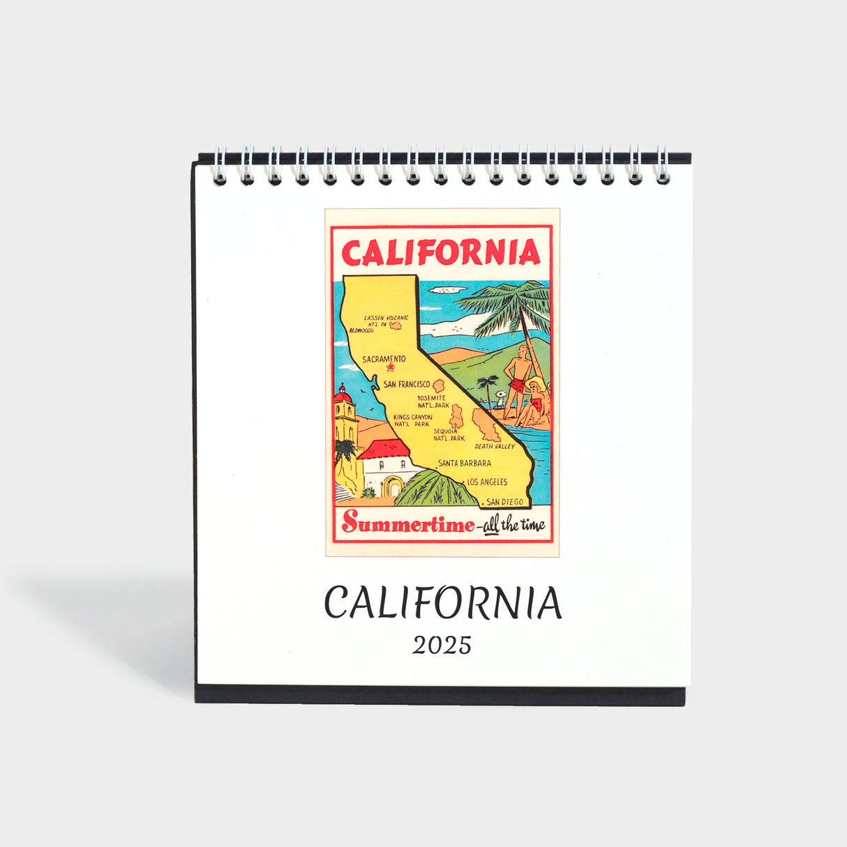 2025 California Desk Easel Calendar