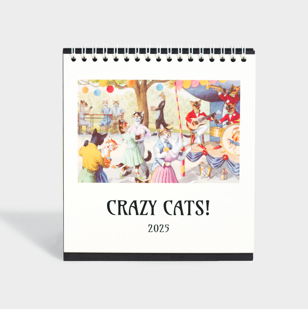 2025 Crazy Cats Desk Easel Calendar