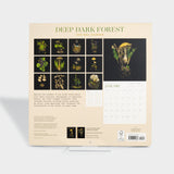 Deep Dark Forest 2025 Wall Calendar