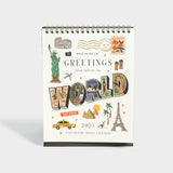 Greetings from Around the World Desk Calendar