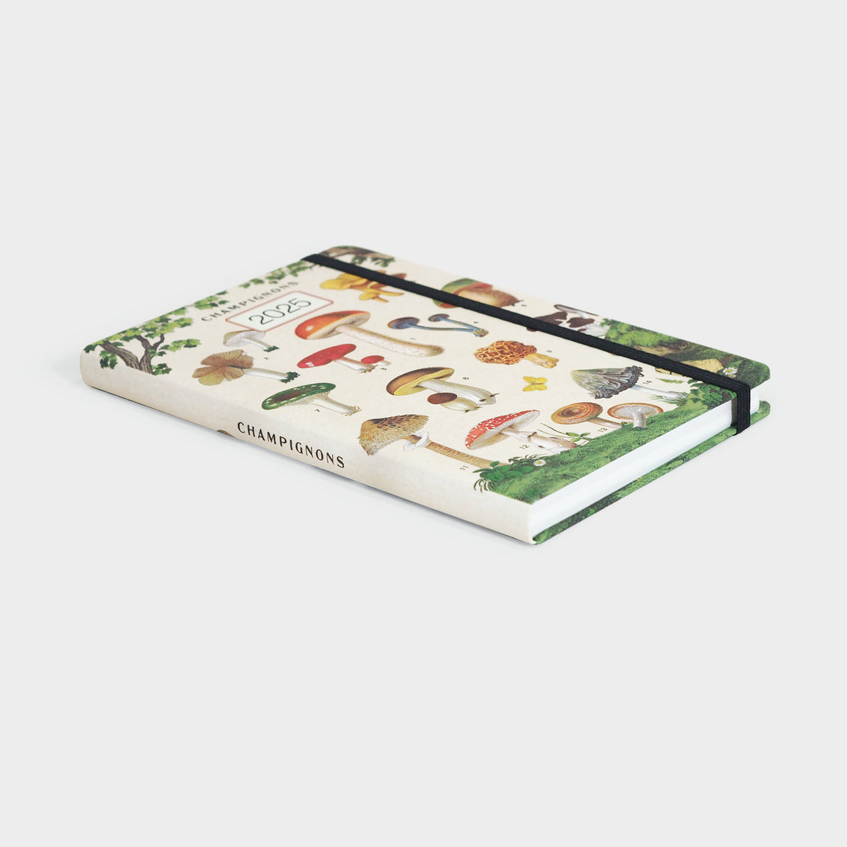 2025 Mushrooms Weekly Planner with Elastic Closure