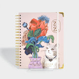 2025 The Time is Meow 17-Month Weekly Large Spiral Planner