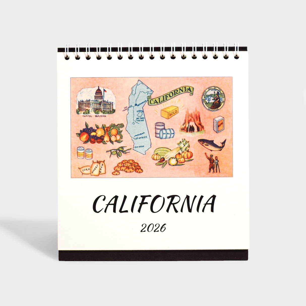 2026 California Easel Desk Calendar