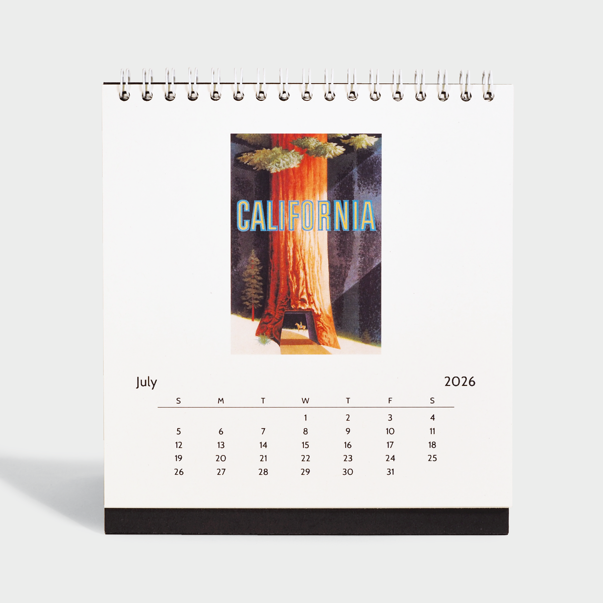 2026 California Easel Desk Calendar