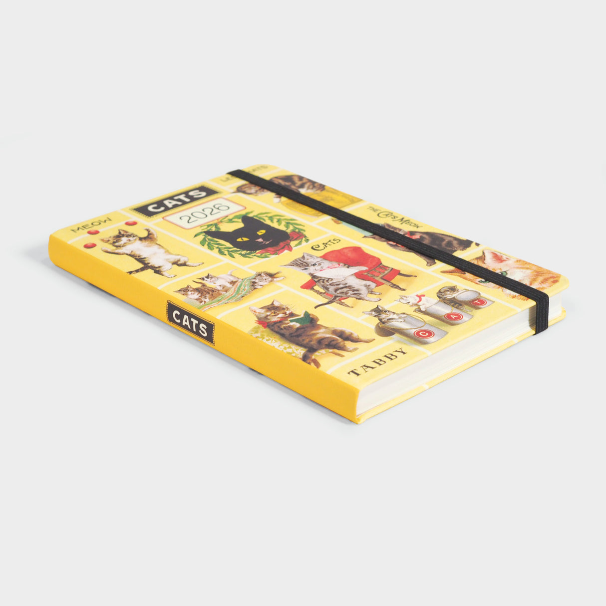 2026 Cats Weekly Planner with Elastic Closure