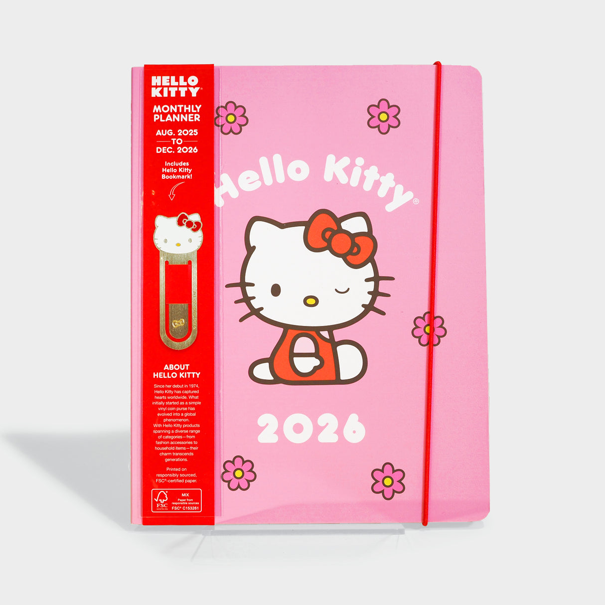 2026 Hello Kitty Playful Pink Just Right Monthly Planner