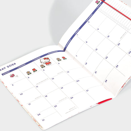 2026 Hello Kitty Playful Pink Just Right Monthly Planner