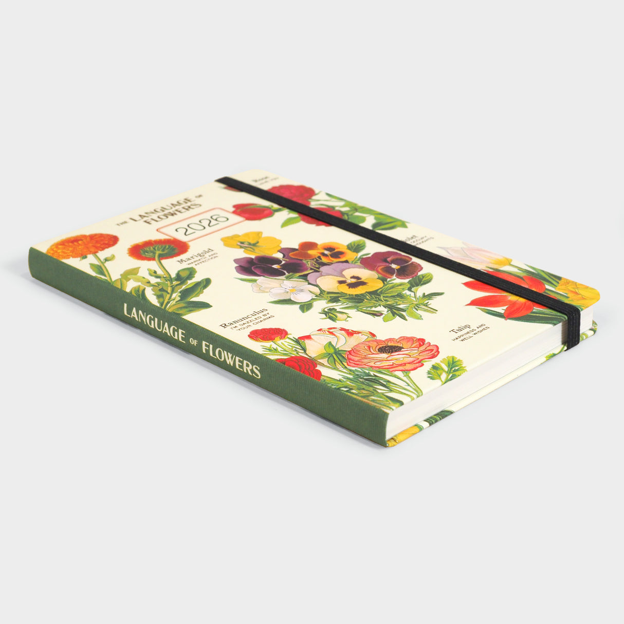 2026 Language of Flowers Weekly Planner with Elastic Closure