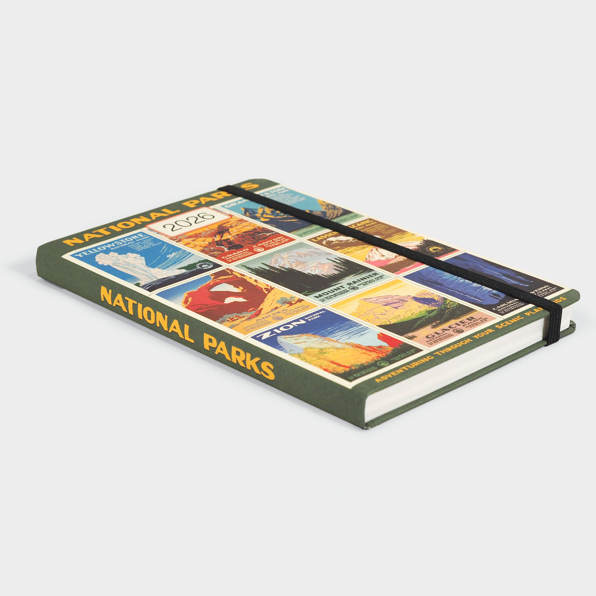 2026 National Parks Weekly Planner with Elastic Closure
