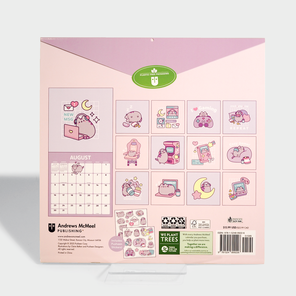 Pusheen 2026 Wall Calendar