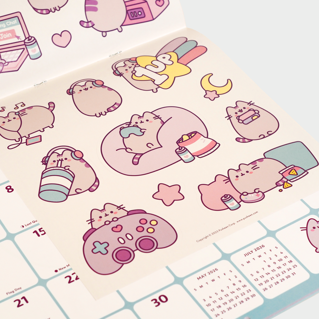 Pusheen 2026 Wall Calendar