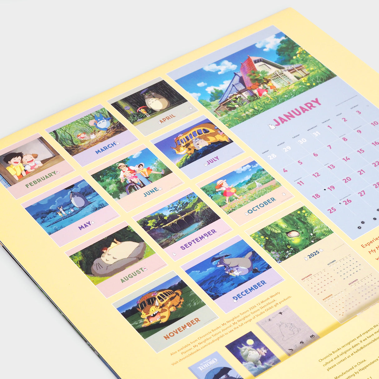 Studio Ghibli My Neighbor Totoro 2026 Wall Calendar