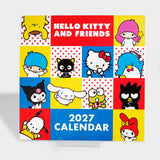 2027 Hello Kitty Retro Wall Calendar