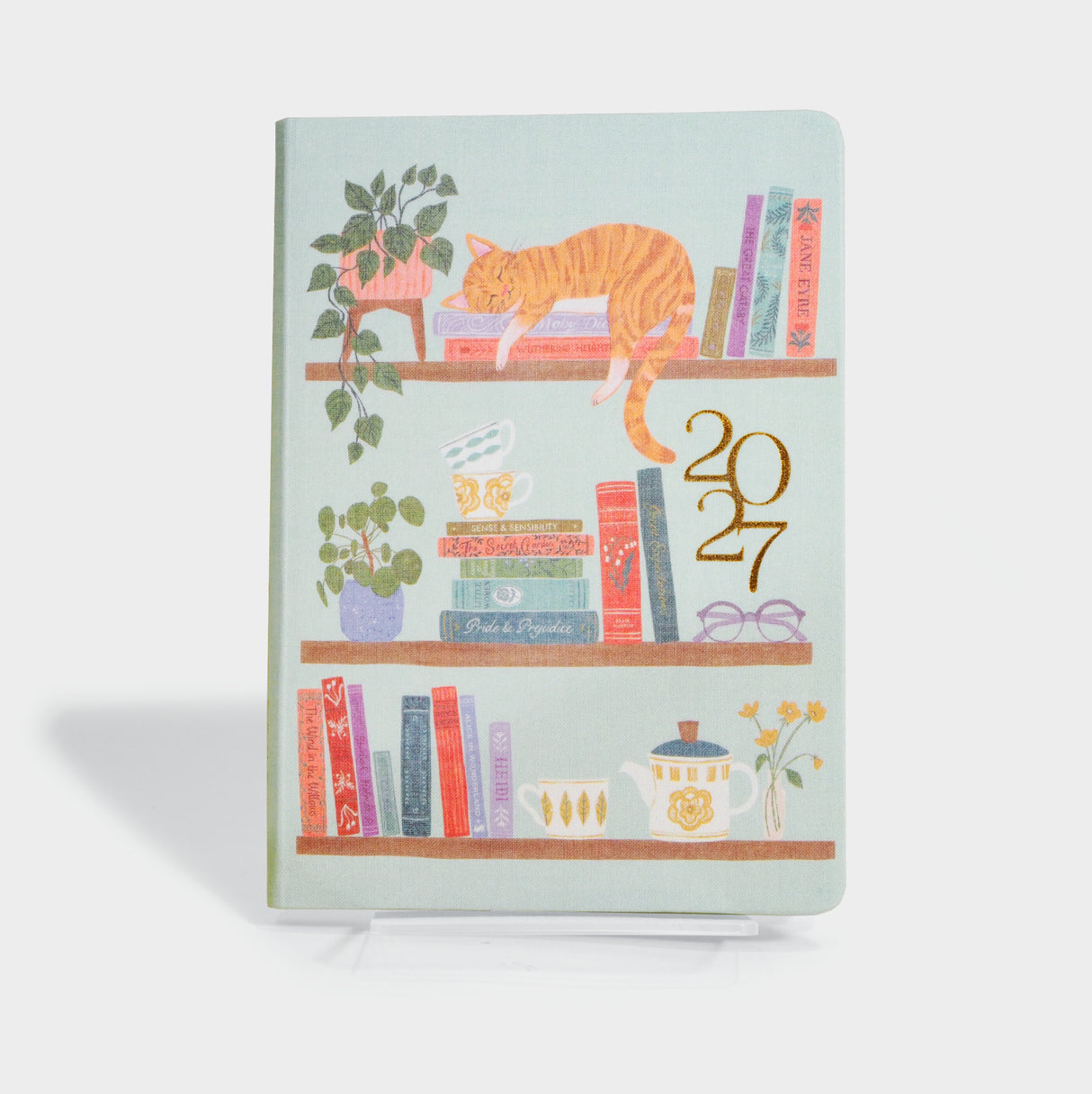 2027 Library Cat-alog Clara Clothbound Planner