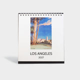 Los Angeles 2027 Easel Desk Calendar
