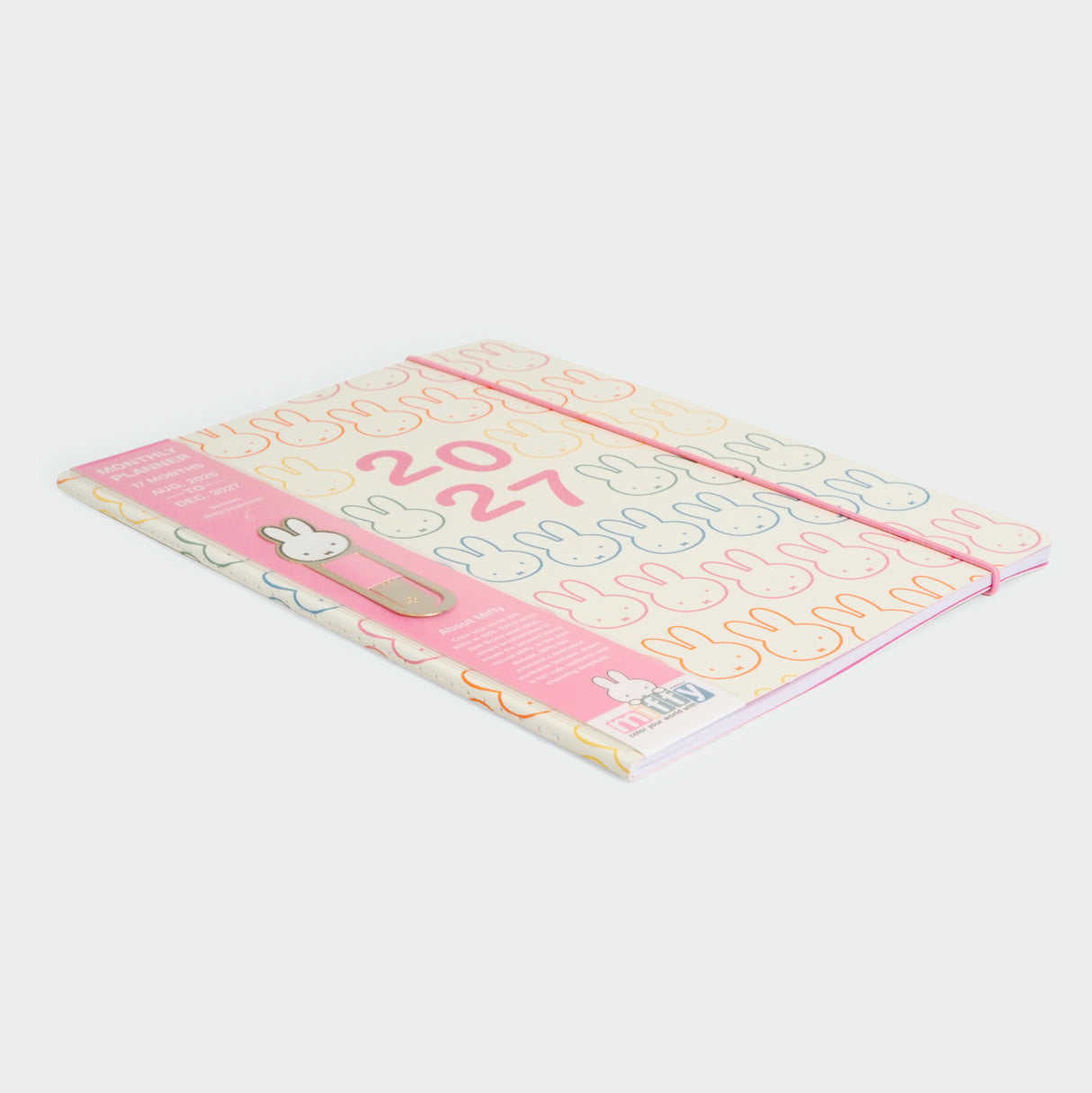 2027 Miffy A Year in Color Just Right Monthly Planner with Bookmark