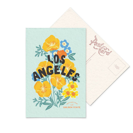 LA Blooms: California Wildflower Postcard