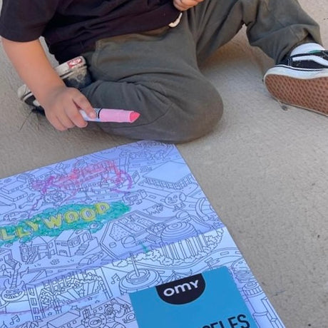 Los Angeles Giant Coloring Poster