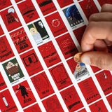 100 Horror Movies Scratch-Off Chart | 12" x 16" Print