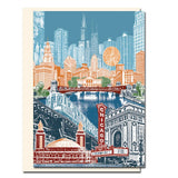Los Angeles Urban Collage Card