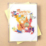 California Watercolor Map Boxed Card Set