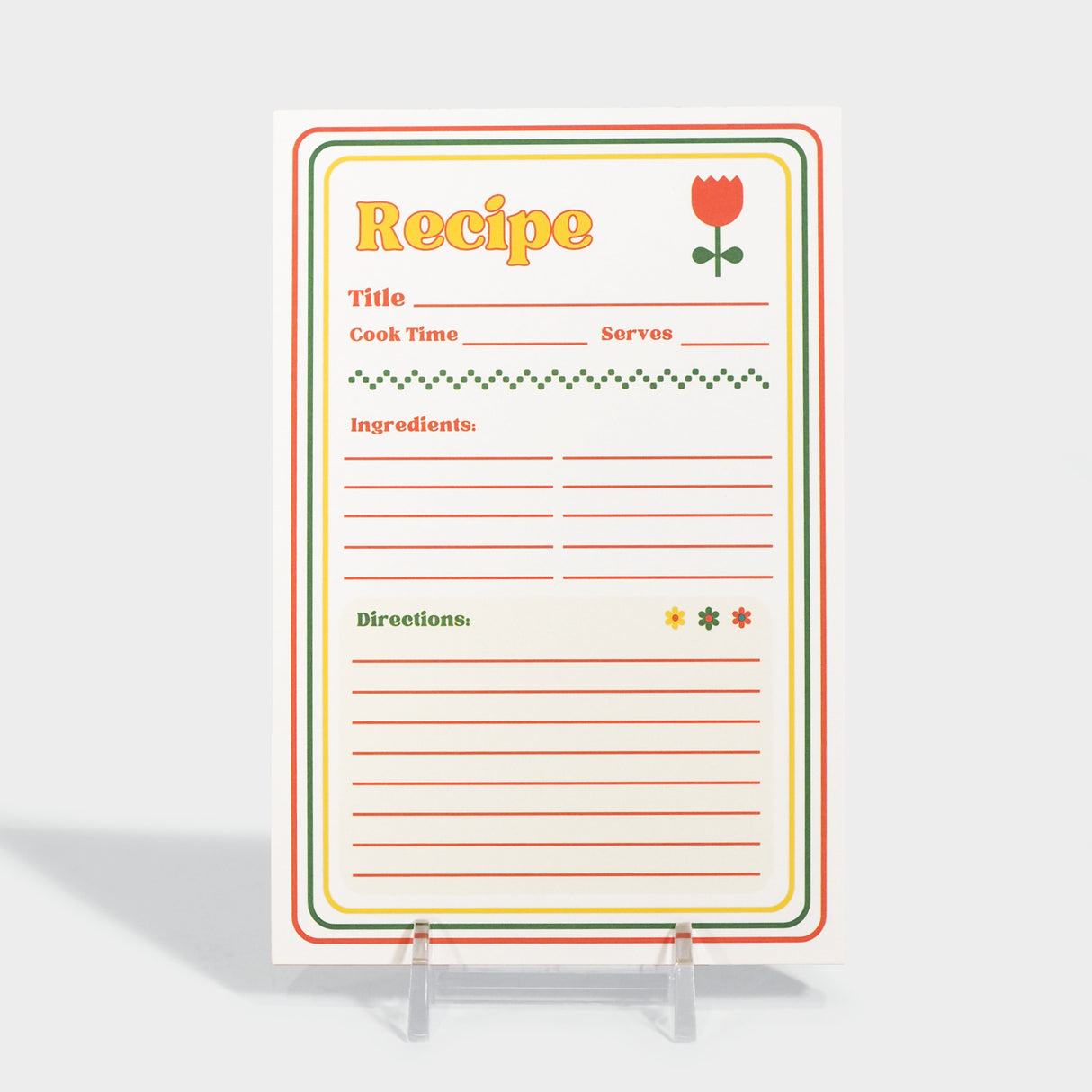 70s Recipe Notepad