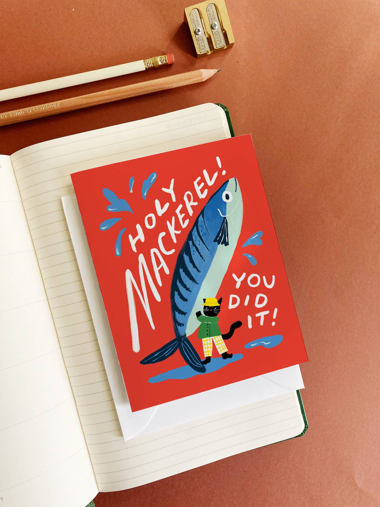 Holy Mackerel Congratulations Card