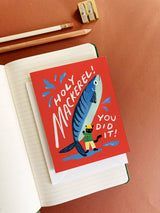 Holy Mackerel Congratulations Card