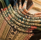 Vintage Bohemia Totem Knit Crew Socks