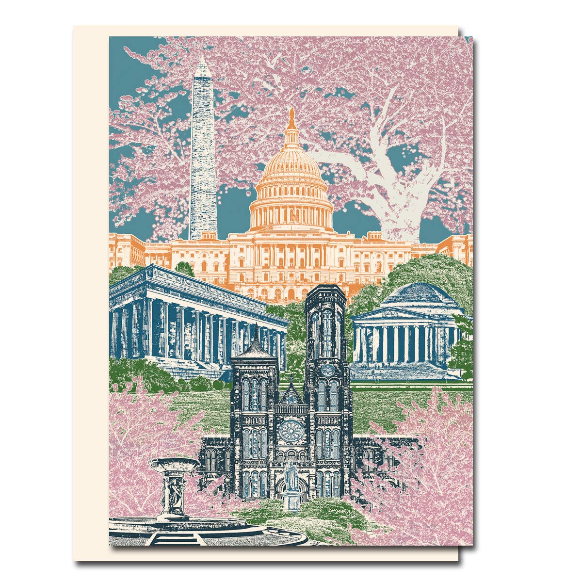 Los Angeles Urban Collage Card