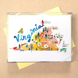 California Watercolor Map Boxed Card Set