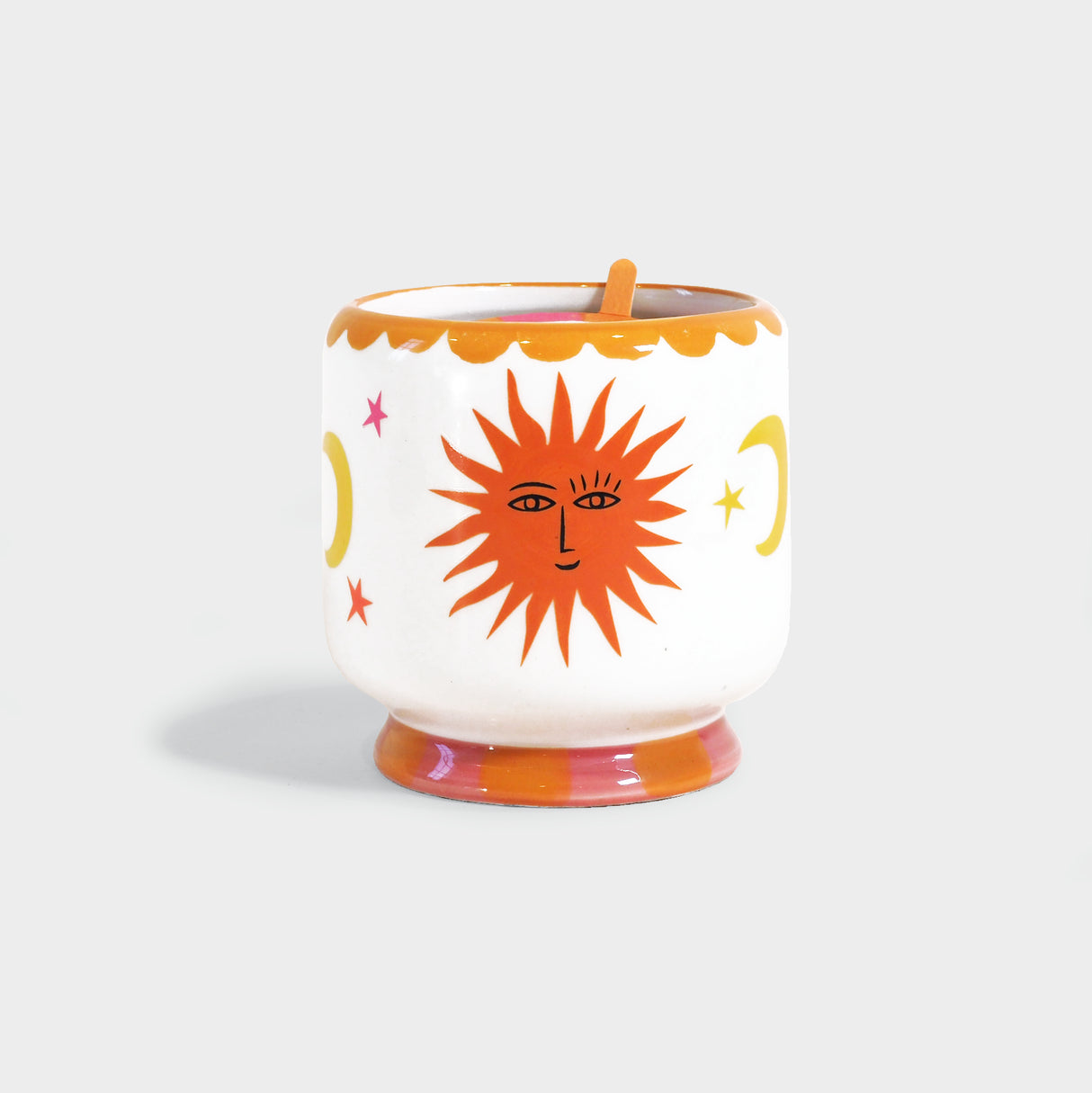 A Dopo 8 Oz. Sun Ceramic Candle - Orange Blossom