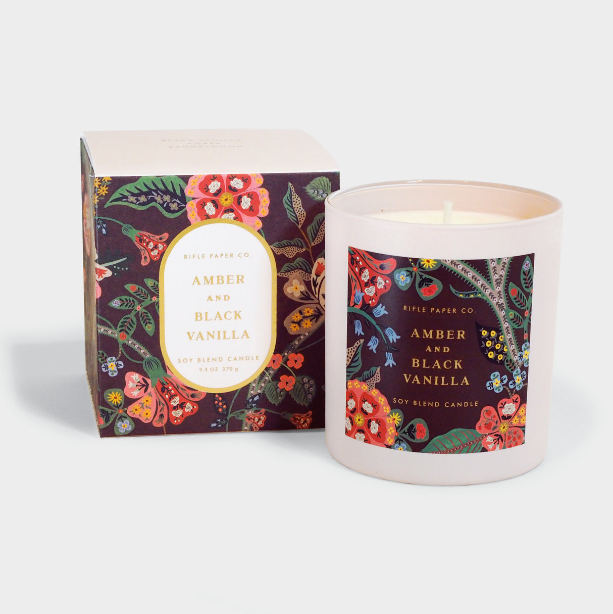 Amber & Black Vanilla 9 Ounce Candle