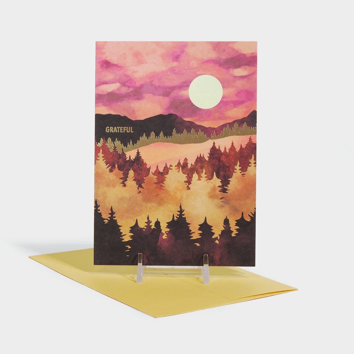 Autumn Sunset Thanksgiving Card