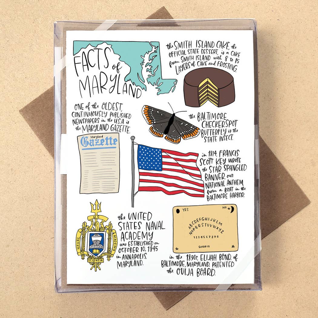 California State Facts Boxed Card Set