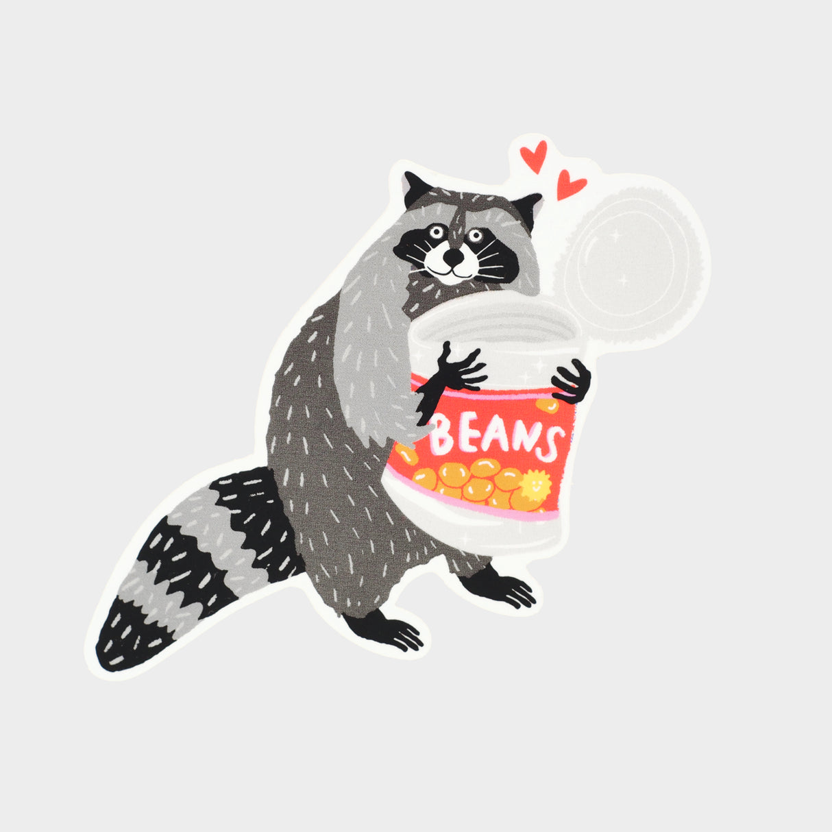 Beans Raccoon Sticker