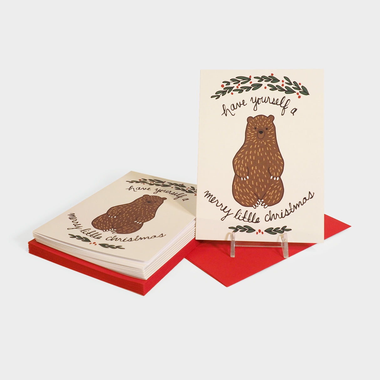 Beary Christmas Greeting Card Set