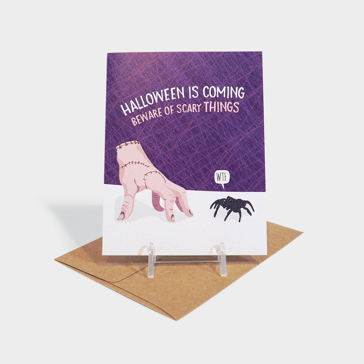 Beware of Scary Things Halloween Card