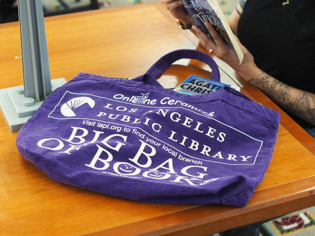 Big Bag of Books Purple Jumbo Tote