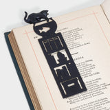 Black Fishing Cat Bookmark