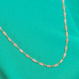 Blush Glass Seed Bead Necklace
