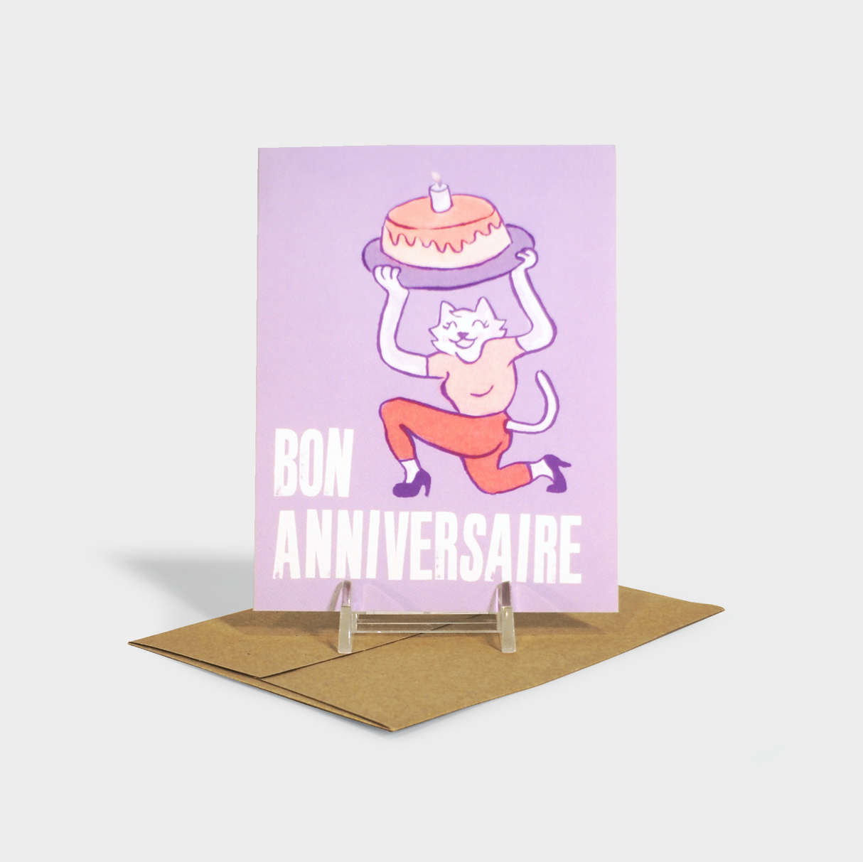 Bon Anniversaire Greeting Card (French)